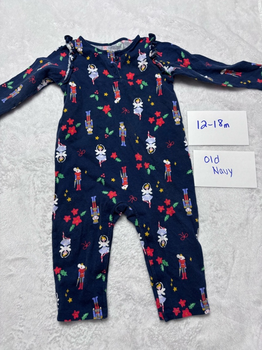 Old Navy Navy Nutcracker & Ballerina one piece